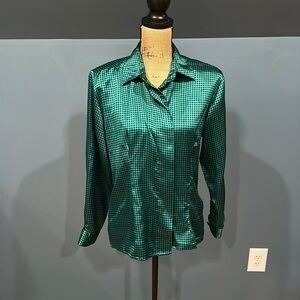 Josephine petites button up long sleeve shirt size 12 women’s